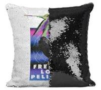 Fabulous Housse de Coussin à Sequin - Paillettes Noir Freakin Love Pelicans [40 x 40 cm] Noir G