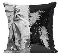 Fabulous Housse de Coussin à Sequin - Paillettes Noir Ginger Rogers et Fred Astaire [40 x 40 cm] Noir G