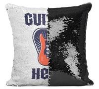 Fabulous Housse de Coussin à Sequin - Paillettes Noir Guitar Hero [40 x 40 cm] Noir G
