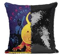 Fabulous Housse de Coussin à Sequin - Paillettes Noir Head Hunters Herbie Hancock [40 x 40 cm] Noir G