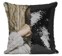 Fabulous Housse de Coussin à Sequin - Paillettes Noir Jacques Chirac Swag [40 x 40 cm] Noir G