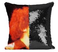 Fabulous Housse de Coussin à Sequin - Paillettes Noir Jimi Hendrix Electric Ladyland [40 x 40 cm] Noir G