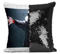 Fabulous Housse de Coussin à Sequin - Paillettes Noir Michael Jackson Live 2002 [40 x 40 cm] Noir G