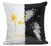 Fabulous Housse de Coussin à Sequin - Paillettes Noir Narcisse Chic [40 x 40 cm] Noir