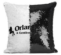 Fabulous Housse de Coussin à Sequin - Paillettes Noir Orlando's Gentleman's Club The Wire [40 x 40 cm] Noir G