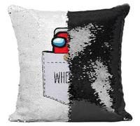 Fabulous Housse de Coussin à Sequin - Paillettes Noir Poche Surprise Imposteur [40 x 40 cm] Noir G