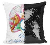 Fabulous Housse de Coussin à Sequin - Paillettes Noir Queen Freddie Mercury A Night at the Opera [40 x 40 cm] Noir G