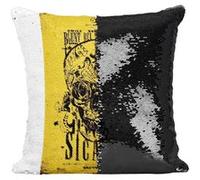 Fabulous Housse de Coussin à Sequin - Paillettes Noir Sicario 2015 Affiche de Film [40 x 40 cm] Noir G