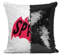 Fabulous Housse de Coussin à Sequin - Paillettes Noir Spawn - Batman [40 x 40 cm] Noir G