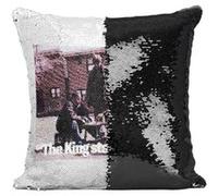 Fabulous Housse de Coussin à Sequin - Paillettes Noir The King Stays The King The Wire [40 x 40 cm] Noir G