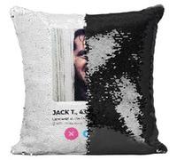 Fabulous Housse de Coussin à Sequin - Paillettes Noir Tinder Jack Torrance The Shining [40 x 40 cm] Noir G