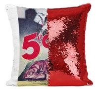 Fabulous Housse de Coussin à Sequin - Paillettes Rouge 5e Colonne Vieille Affiche Française de Film [40 x 40 cm] Rouge G