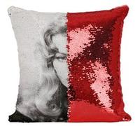 Fabulous Housse de Coussin à Sequin - Paillettes Rouge Anita Ekberg Actrice [40 x 40 cm] Rouge G