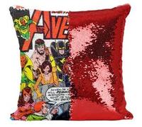 Fabulous Housse de Coussin à Sequin - Paillettes Rouge Avengers Marvel Couverture [40 x 40 cm] Rouge G