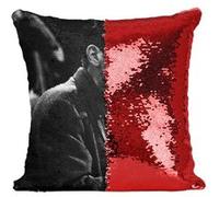 Fabulous Housse de Coussin à Sequin - Paillettes Rouge Bill Evans Piano Cigarette Live [40 x 40 cm] Rouge G