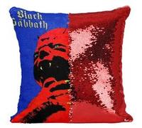 Fabulous Housse de Coussin à Sequin - Paillettes Rouge Black Sabbath Born Again [40 x 40 cm] Rouge G
