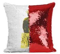 Fabulous Housse de Coussin à Sequin - Paillettes Rouge Come At The King The Wire [40 x 40 cm] Rouge G