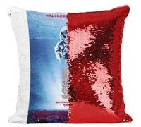 Fabulous Housse de Coussin à Sequin - Paillettes Rouge Deep Star Six Cinéma Vintage [40 x 40 cm] Rouge G
