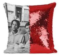Fabulous Housse de Coussin à Sequin - Paillettes Rouge Digable Planets Diner [40 x 40 cm] Rouge G