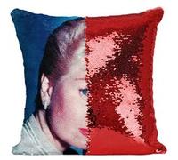 Fabulous Housse de Coussin à Sequin - Paillettes Rouge Doris Day Actrice 1 [40 x 40 cm] Rouge G