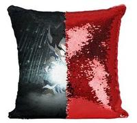 Fabulous Housse de Coussin à Sequin - Paillettes Rouge Dragon Ball Son Goku Enfant Kamehameha [40 x 40 cm] Rouge G