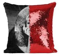 Fabulous Housse de Coussin à Sequin - Paillettes Rouge Edwige Feuillere Actrice 1 [40 x 40 cm] Rouge G
