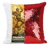Fabulous Housse de Coussin à Sequin - Paillettes Rouge Frankenstein Conquers the World Affiche [40 x 40 cm] Rouge G
