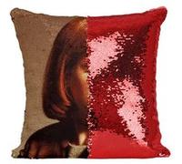 Fabulous Housse de Coussin à Sequin - Paillettes Rouge Gillian Anderson The X Files Portrait FBI [40 x 40 cm] Rouge G