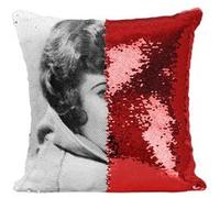 Fabulous Housse de Coussin à Sequin - Paillettes Rouge Ginger Rogers Actrice 5 [40 x 40 cm] Rouge G