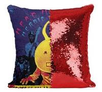 Fabulous Housse de Coussin à Sequin - Paillettes Rouge Head Hunters Herbie Hancock [40 x 40 cm] Rouge G
