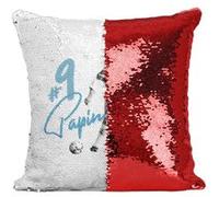 Fabulous Housse de Coussin à Sequin - Paillettes Rouge Jean Pierre Papin Marseille [40 x 40 cm] Rouge G