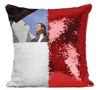 Fabulous Housse de Coussin à Sequin - Paillettes Rouge John Travolta Samuel L. Jackson Hitmen [40 x 40 cm] Rouge G