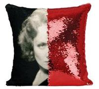 Fabulous Housse de Coussin à Sequin - Paillettes Rouge Marlène Dietrich Actrice 3 [40 x 40 cm] Rouge G