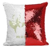 Fabulous Housse de Coussin à Sequin - Paillettes Rouge Muguet Chic [40 x 40 cm] Rouge G