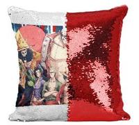 Fabulous Housse de Coussin à Sequin - Paillettes Rouge One Piece Personnages [40 x 40 cm] Rouge G