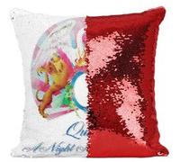 Fabulous Housse de Coussin à Sequin - Paillettes Rouge Queen Freddie Mercury A Night at the Opera [40 x 40 cm] Rouge G