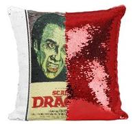 Fabulous Housse de Coussin à Sequin - Paillettes Rouge Scars of Dracula Cinéma Vintage [40 x 40 cm] Rouge G