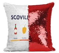 Fabulous Housse de Coussin à Sequin - Paillettes Rouge Scoville Scale - Ma Copine [40 x 40 cm] Rouge G