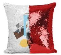 Fabulous Housse de Coussin à Sequin - Paillettes Rouge Style Standing Art [40 x 40 cm] Rouge G