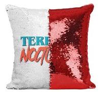 Fabulous Housse de Coussin à Sequin - Paillettes Rouge Terreur Nocturne [40 x 40 cm] Rouge G