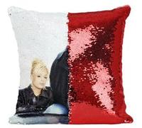 Fabulous Housse de Coussin à Sequin - Paillettes Rouge The Notorious Big Rapper [40 x 40 cm] Rouge G