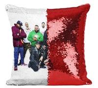Fabulous Housse de Coussin à Sequin - Paillettes Rouge Wu Tang Clan Hip Hop [40 x 40 cm] Rouge G
