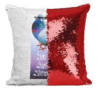 Fabulous Housse de Coussin à Sequin - Paillettes Rouge You Can't Spell Cool [40 x 40 cm] Rouge G