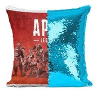Fabulous Housse de Coussin à Sequin - Paillettes Turquoise Apex Legends Characters Battle Royale Jeux Video [40 x 40 cm] Turquoise G