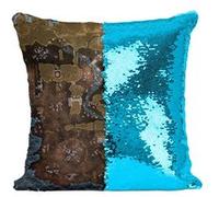 Fabulous Housse de Coussin à Sequin - Paillettes Turquoise Apex Legends Map Battle Royale Jeux Video [40 x 40 cm] Turquoise G