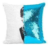 Fabulous Housse de Coussin à Sequin - Paillettes Turquoise Audrey Hepburn Actrice 1 [40 x 40 cm] Turquoise G
