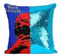 Fabulous Housse de Coussin à Sequin - Paillettes Turquoise Black Sabbath Born Again [40 x 40 cm] Turquoise G