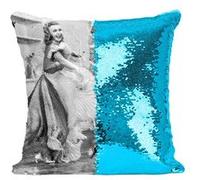 Fabulous Housse de Coussin à Sequin - Paillettes Turquoise Ginger Rogers et Fred Astaire [40 x 40 cm] Turquoise G