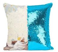 Fabulous Housse de Coussin à Sequin - Paillettes Turquoise Les Souliers Rouges Les Contes d'Andersen [40 x 40 cm] Turquoise G