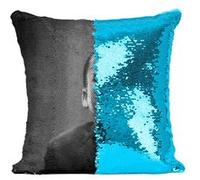 Fabulous Housse de Coussin à Sequin - Paillettes Turquoise Martin Luther King Portrait Vintage [40 x 40 cm] Turquoise G